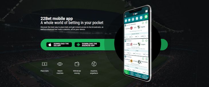 22BET mobile app