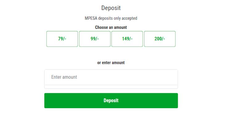 Odibets deposit